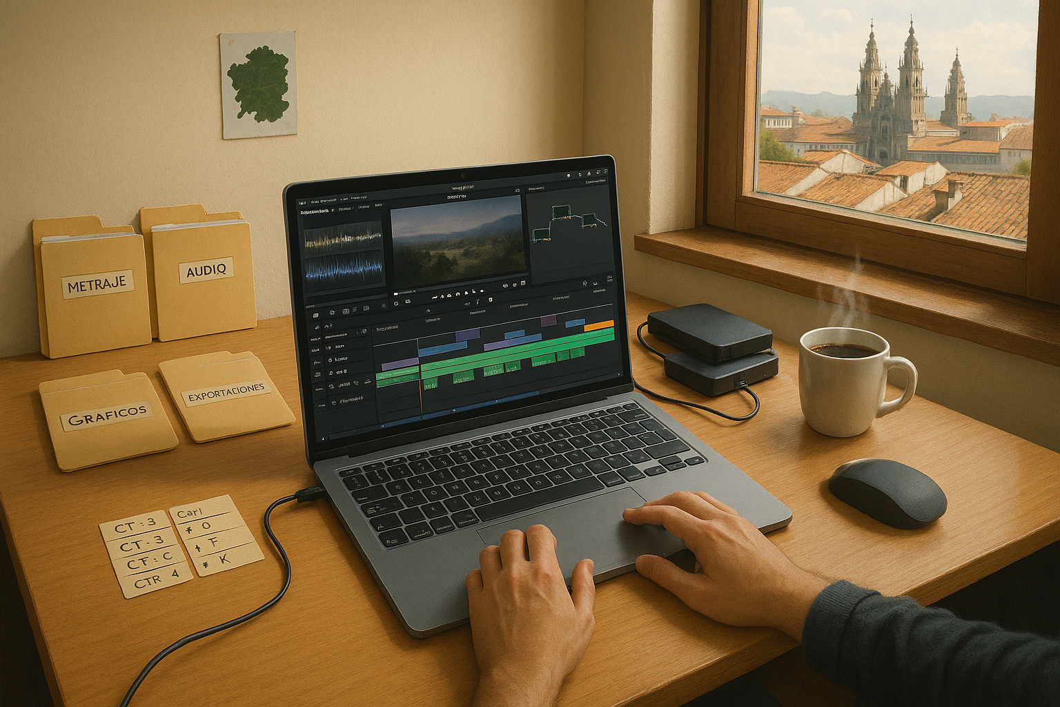 Flujo de trabajo optimizado en DaVinci Resolve para creadores solos: organización de carpetas, edición multipista con atajos, corrección de color, proxies y exportación por lotes.